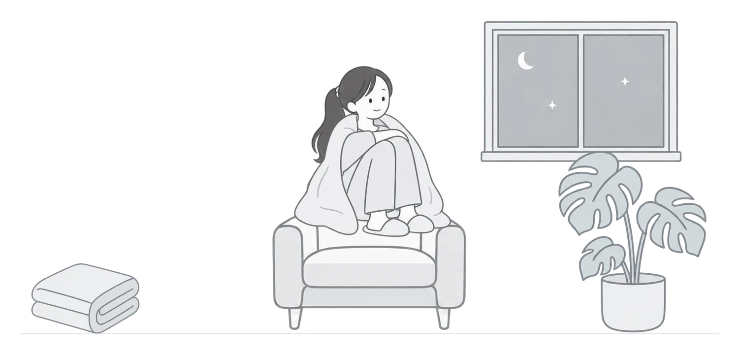 대치동 저녁 거실 그림
