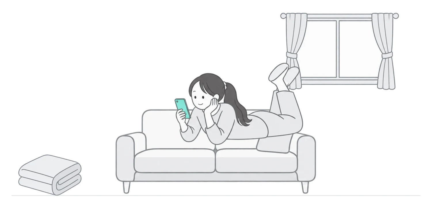 화도읍 저녁 거실 그림