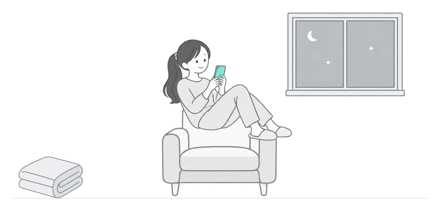 죽전 저녁 거실 그림