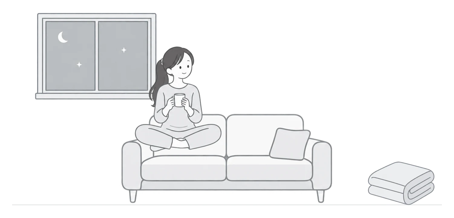 외발산동 저녁 거실 그림