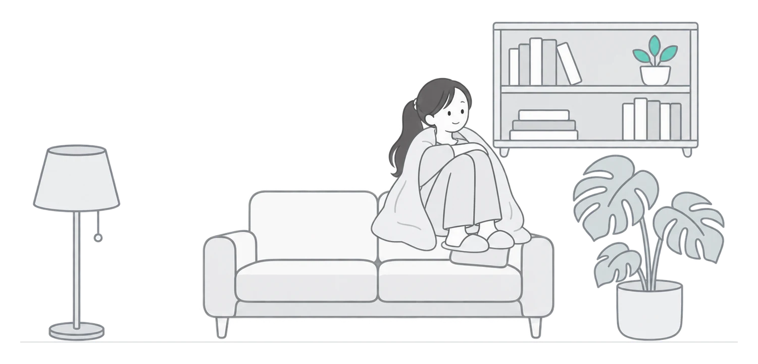 옥수동 저녁 거실 그림
