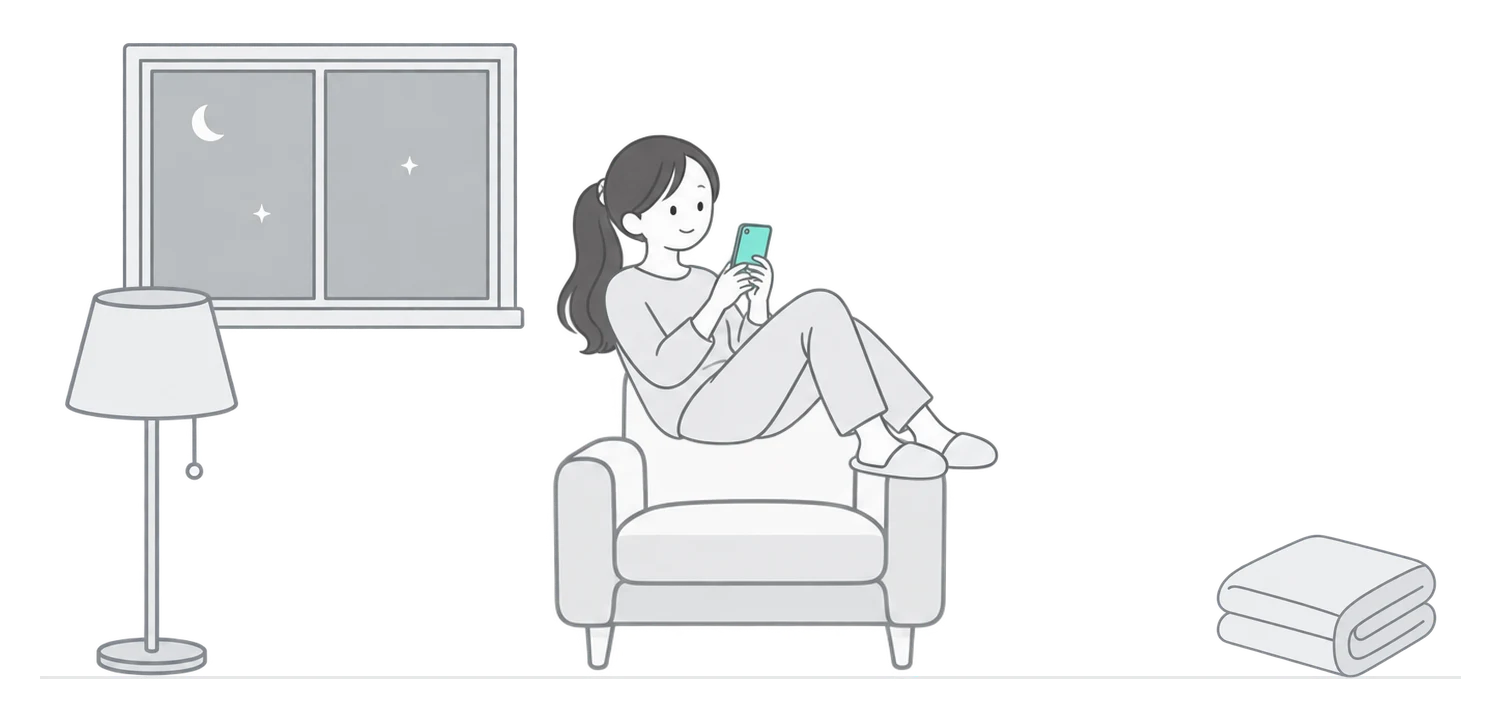 상대원동 저녁 거실 그림