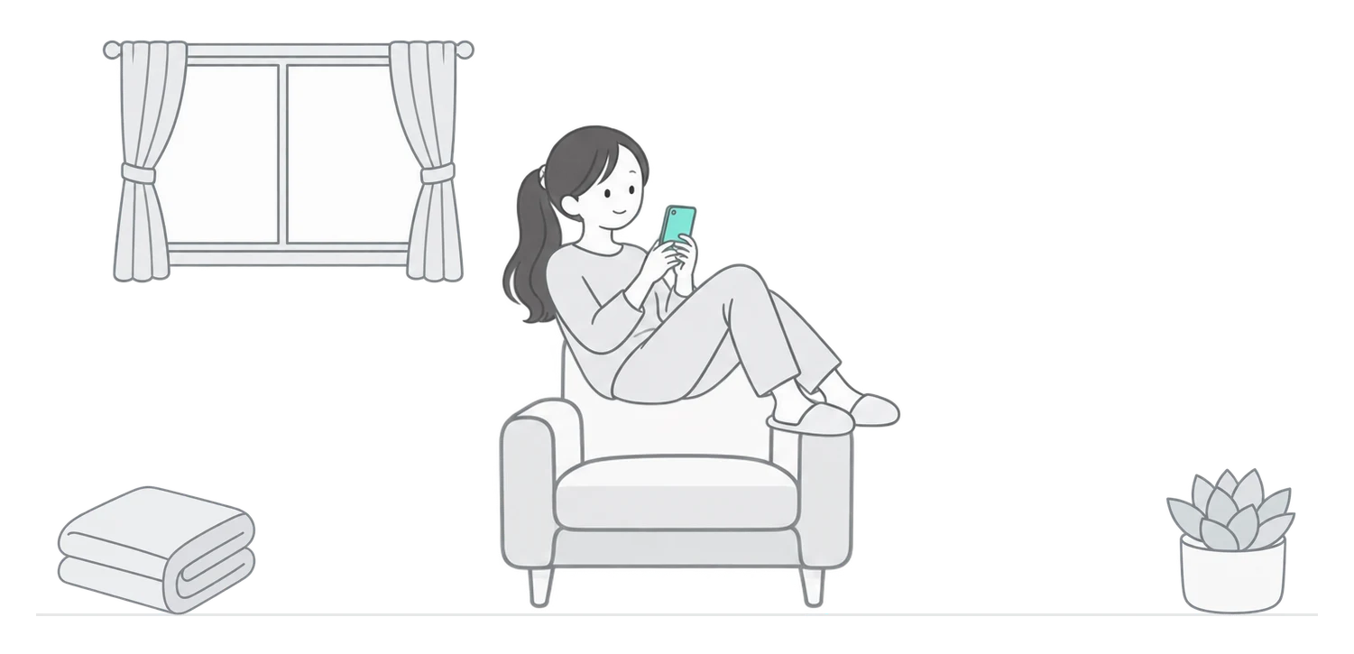 운서동 저녁 거실 그림