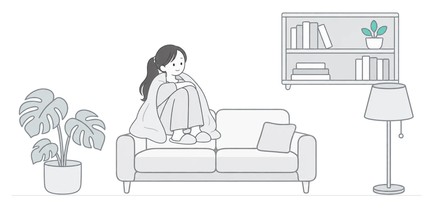 양재동 저녁 거실 그림